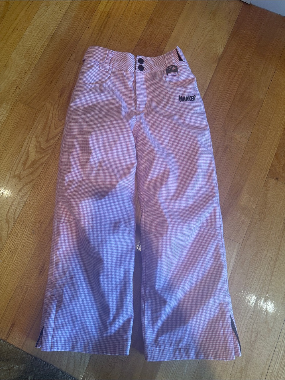 Marker Kids Red Check  Ski Snowboard Snow Pants youth 8